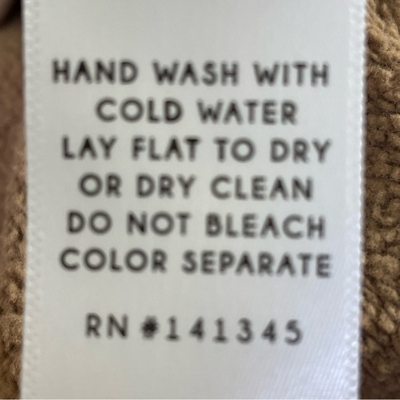 Daydreamer Daydreamer Groovy Type Sweatshirt in Taupe Oversized Size Small NWT - Picture 8 of 11